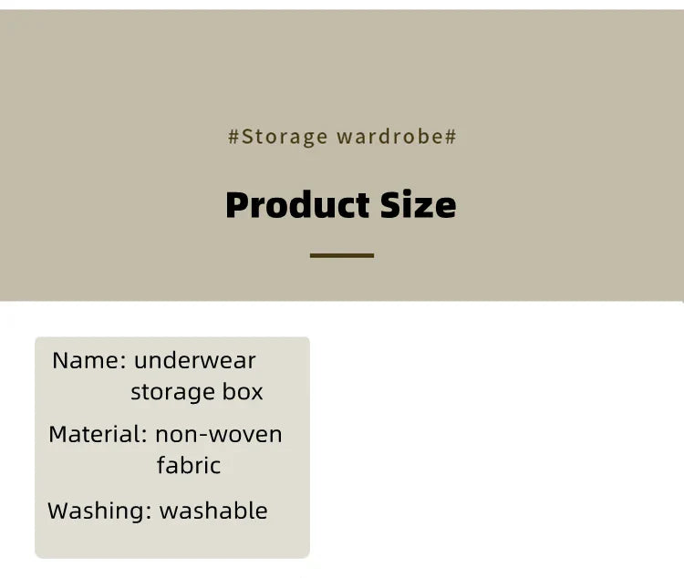 Underwear & Socks Organizer Box – Drawer Dividers for Bras, Pants, Scarves, Ties, Jeans, and Clothing Storage