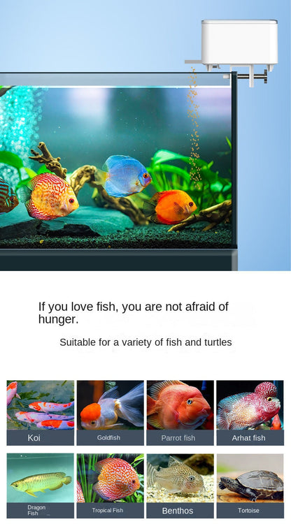 Automatic Aquarium Fish Tank Feeder – WiFi Wireless Smart App & Voice Control with Timing & Remote Feeding