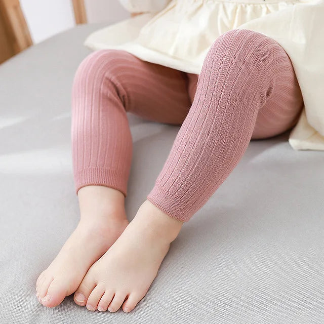 Baby Boys & Girls Cotton Pants – Spring Autumn Newborn to 6Y Stretch Leggings & Knitted Trousers