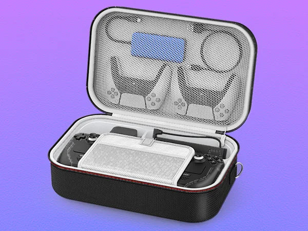 Steam Deck Carrying Case - Large Capacity Portable Storage for Console & Accessories with Built-in Protection