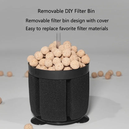 Black Aquarium Sponge Filter – Biochemical Bio Filter for Fish Tank Air Pump Skimmer, Aquarium Filtration System Filtro Aquario