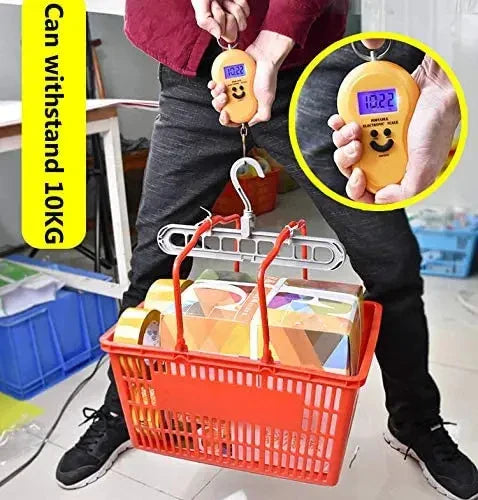 9-Hole Multi-Function Clothes Hanger Organizer – Space-Saving Folding Magic Rack for Scarves & Clothes