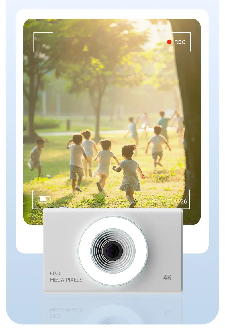 Xiaomi 4K Digital Camera – 50MP Autofocus Portable Retro Camera, CCD Travel & Student Camera