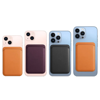 Leather MagSafe Wallet Case with Card Holder for iPhone 15 Pro Max, Compatible with iPhone 14, 13 & 12