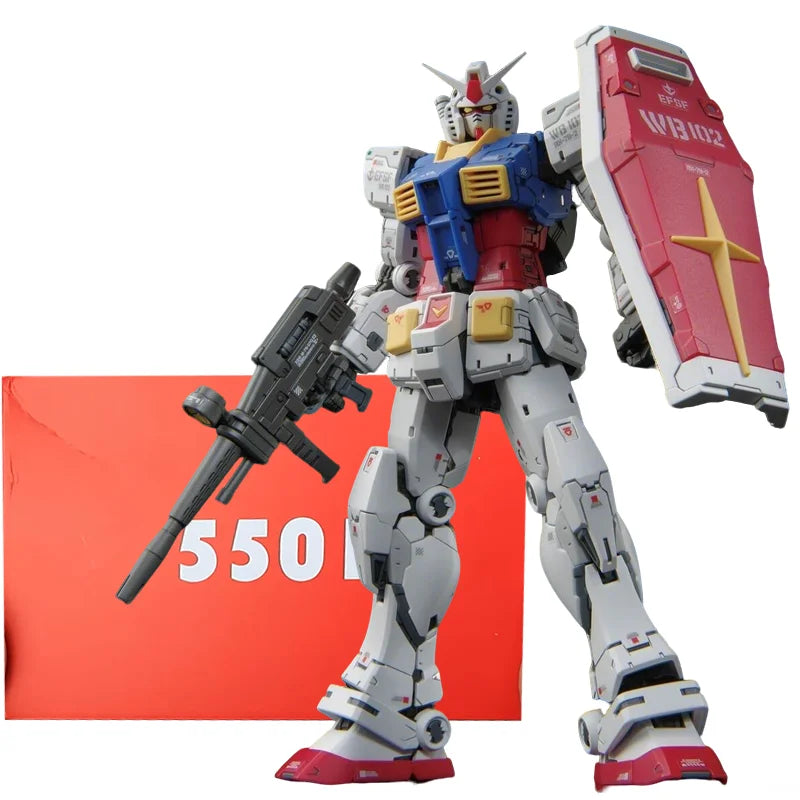 Changlong 5501 RG 1/144 RX-78-2 Ver 2.0 Model Kit – Movable Joint Robot Assembly Toy, High-Quality Collectible Gift for Kids