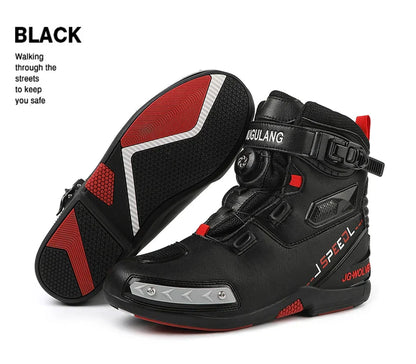 New Motorcycle Boots for Men & Women – Anti-Slip Winter Riding Sneakers for Bicycle, Mountain Racing & Road Speed, Autumn Ready