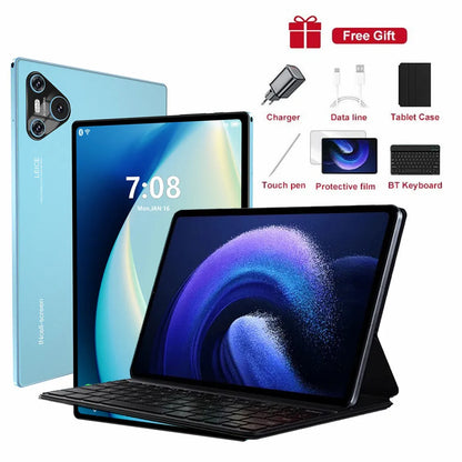 16 Pro 10.1" Android Tablet – HD Display, Android 12, 4G/5G Dual SIM, GPS, 10000mAh for Kids