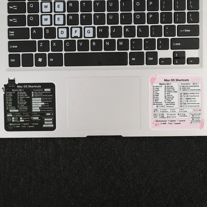 Keyboard Shortcut Stickers - Reference Adhesive Short Cut Sticker for PC, Laptop, Desktop, Apple Mac, Chromebook, Windows, Photoshop