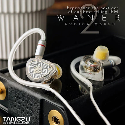 TANGZU WANER2 2nd Gen HiFi In-Ear Monitor – Dynamic Driver Earphones with 0.78mm Detachable Wired Cable & High-Resolution Sound