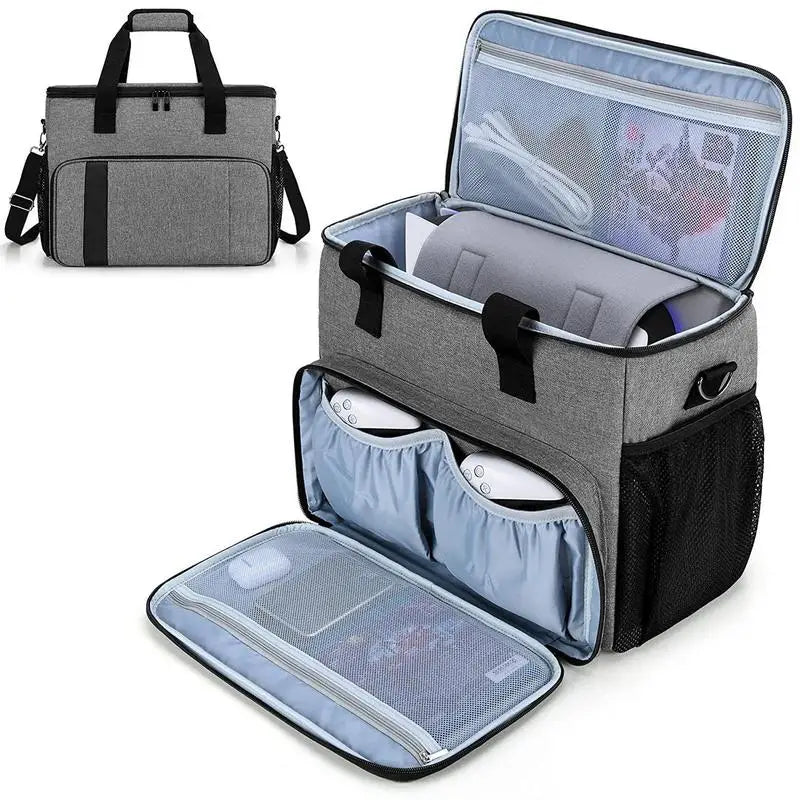 Carrying Bag for PS5/PS4/Xbox/Nintendo Switch – 15.6" Laptop & Game Console Storage Handbag