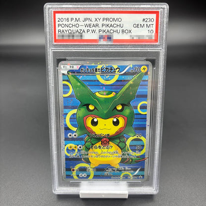 DIY 2023 PTCG Van Gogh Pikachu & Grey Felt Hat Collection Card – 10-Point Rating Anime Game Card Gift Toy