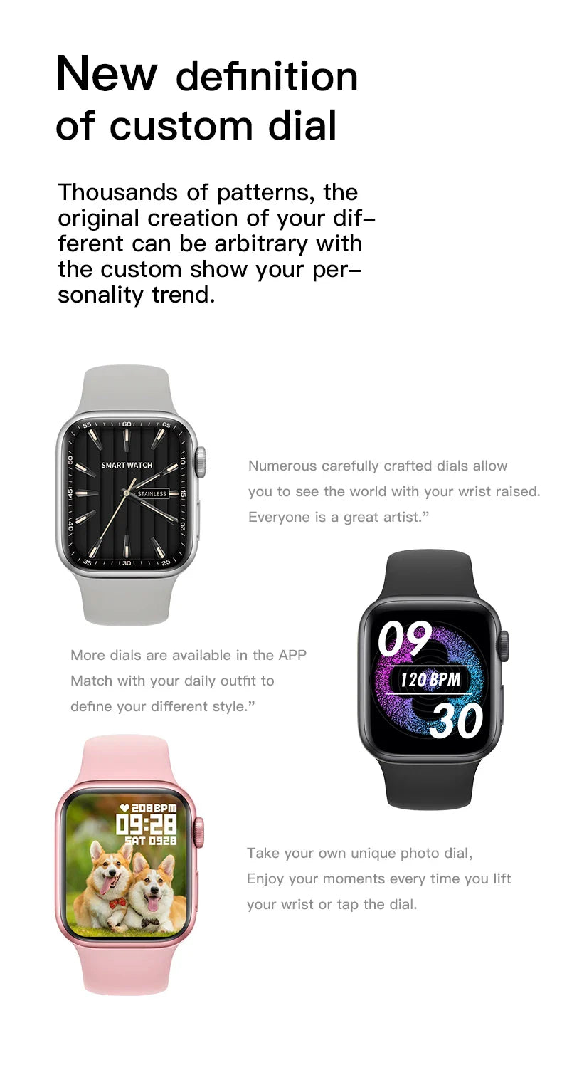 I10 Pro Max Smartwatch with Metal Strap – Sport Fitness Tracker, Custom Dial for Android & iOS, Gift for Men & Women