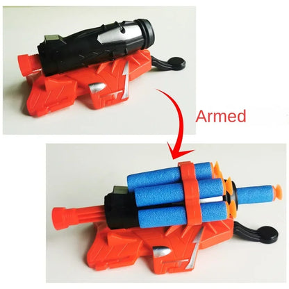 Soft Bullet Launcher Wrist Glove – Outdoor Toy Gun for Kids | Soft Bomb Spray Launcher for Games