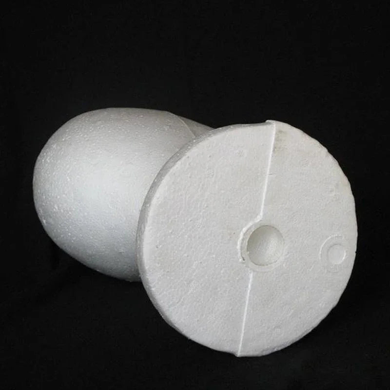 Female Styrofoam Mannequin Head | White Foam Model for Hats, Glasses, Wigs Display & Stand Rack