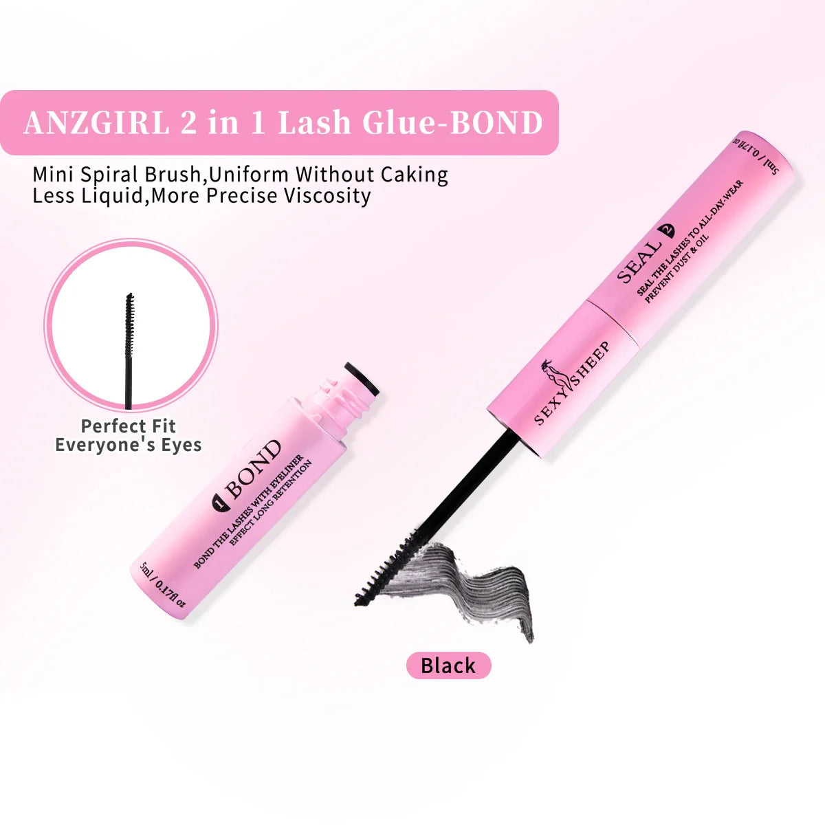 640pcs Individual Lashes DIY Eyelash Extension Kit – False Lashes, Bond & Seal, Tweezer, Eyelash Curler Makeup Tool Set