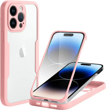 360° Full Body iPhone Case - Double-Sided Screen Protector Cover for iPhone SE 2020, SE 2022, 8 & 7