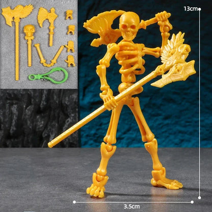 3D Articulated Skull Model – Assemble Action Figure for Anime, Games & Decoration