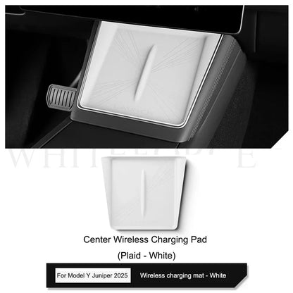 Tesla Model Y Juniper 2025 Center Console Armrest Organizer – Cup Holder & Storage Box Interior Upgrade Kit