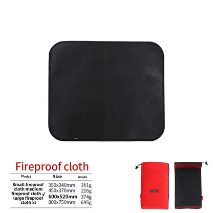 Outdoor Camping Fireproof Mat – Flame Retardant Picnic, Barbecue & Insulation Blanket, High-Temperature Fiberglass Mat