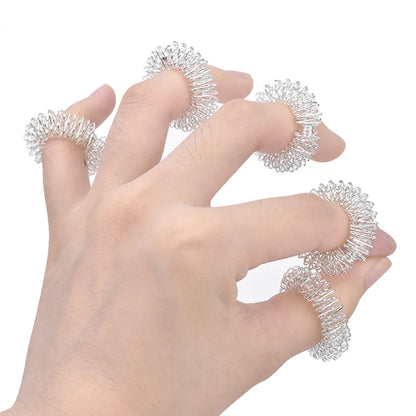 9pcs Hand & Foot Magnetic Therapy Spiky Massage Balls – Acupressure Trigger Point Pain Relief Pocket Massager