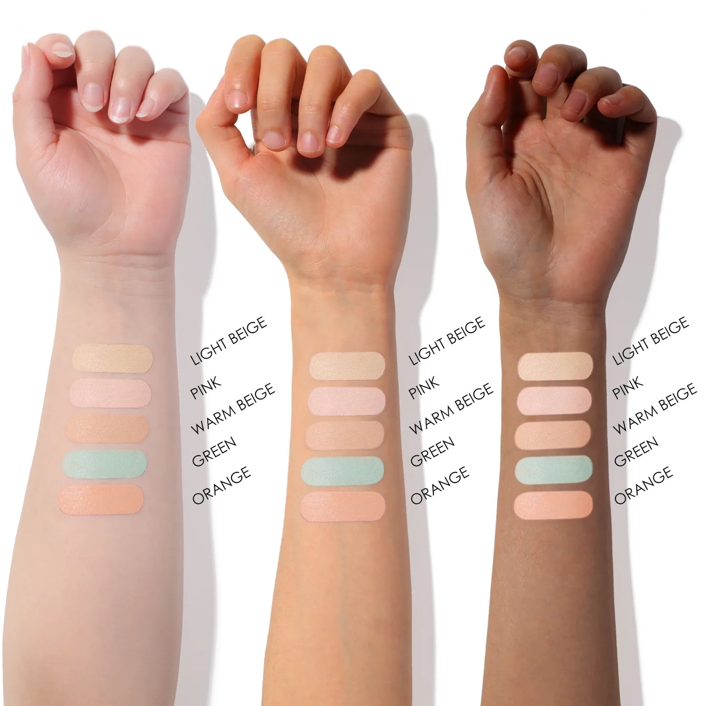 FOCALLURE 5-Color Face Concealer Palette – Waterproof, Moisturizing, Oil-Control Contour & Brightening Makeup Primer