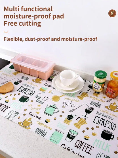 Waterproof Cartoon Kitchen Shelf Liners – Thickened Oil-Resistant Cabinet Drawer Mats