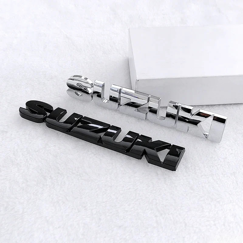 3D ABS Car Rear Badge Sticker – Emblem Decoration for Suzuki Swift, Sport, Jimny, Grand Vitara, Alto, SX4, Alivio & Samurai