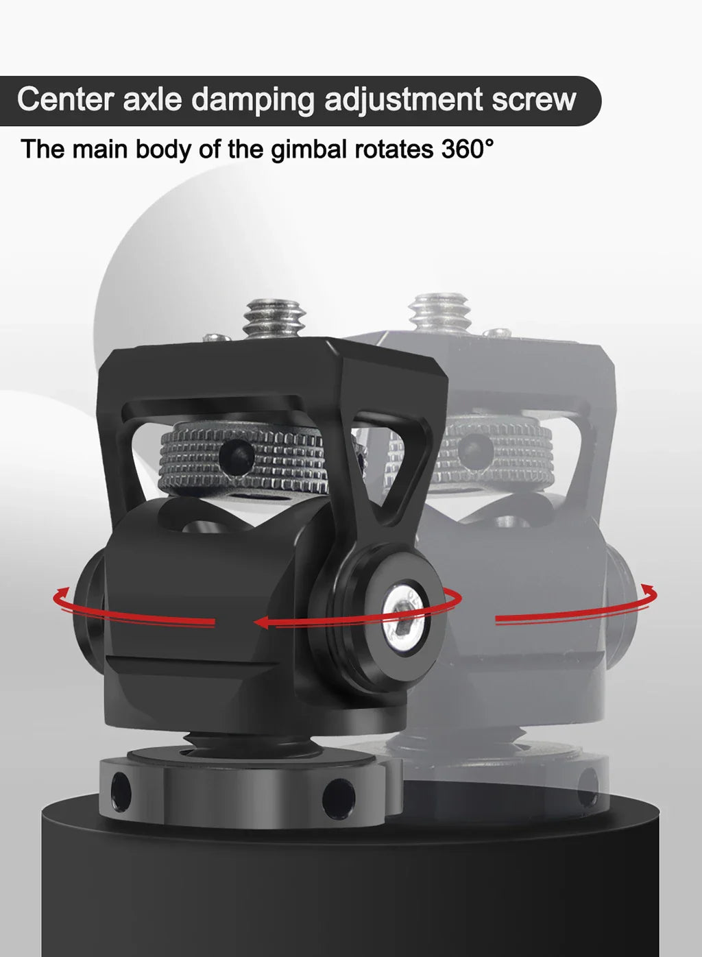 Mini Monitor Mount Holder – Swivel & Tilt Tripod Head with Cold Shoe Adapter for Flash, Microphone, and Fill Light