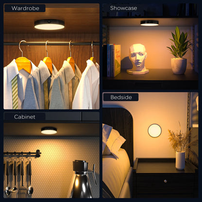 Convenient Lighting Solution: WILLED Rechargeable Dimmable Touch Light - Portable LED Night Lights for Cabinet, Wardrobe, Kitchen, Bedroom - Built-in 1000mAh Battery