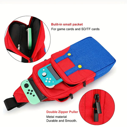 Cute Waterproof Travel Bag for Nintendo Switch/Lite/OLED & Steam Deck – Crossbody Shoulder Chest Console Accessory Bag