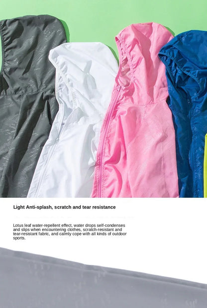 Unisex Waterproof Camping Jacket — Men & Women Windbreaker, Raincoat for Hiking, Climbing, and Sun Protection