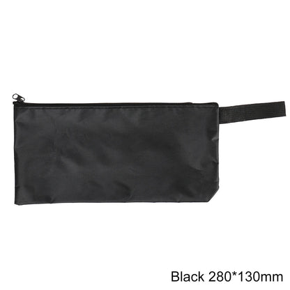 Waterproof Oxford Canvas Tool Bag — 420D Zipper Organizer, Portable Travel Storage Pouch for Tools & Accessories