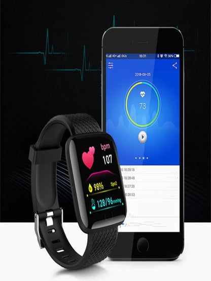 Smartwatch for Men & Women – Fitness Monitor, Message Alerts, Compatible with Xiaomi & Huawei, Perfect Birthday Gift