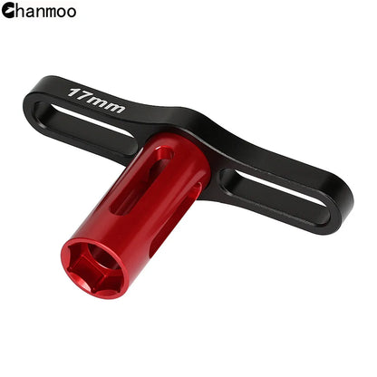 Universal 17mm Hex Nut Sleeve Wrench — Metal Coupler Tool Kit for 1/8 RC Car, Truck, Monster Truck X-Maxx & SUMMIT Parts