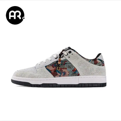 Mr.A Personalized Embroidered Men's Shoes - Trendy Casual Sports Lace-Up Sneakers for Everyday Wear