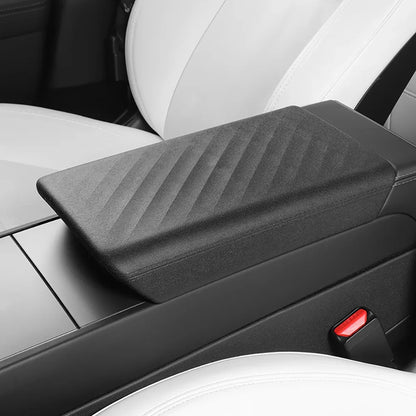 TPE Soft Center Console Armrest Cover – Compatible with Tesla Model Y Launch 2025 & Model 3 Highland 2024 Accessories