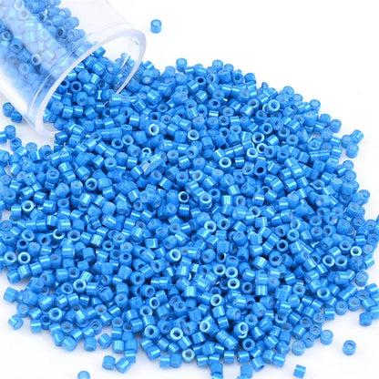 11/0 Mini Glass Beads – 2000PCS Small Cylindrical Beads for DIY Jewelry Making, Necklaces & Bracelets, 10g/Pack