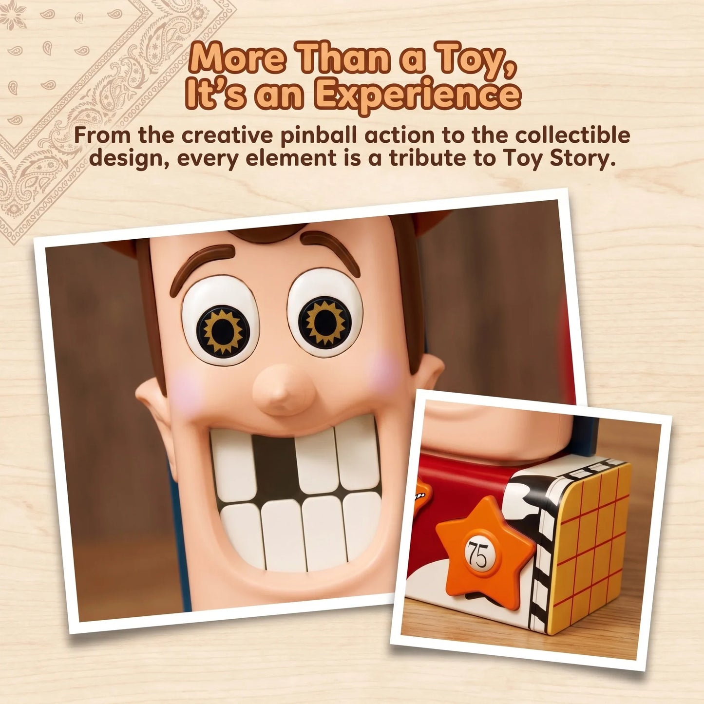 Woody Big Teeth Building Block Model Kit - Creative Desktop Assembly & Party Game Toy