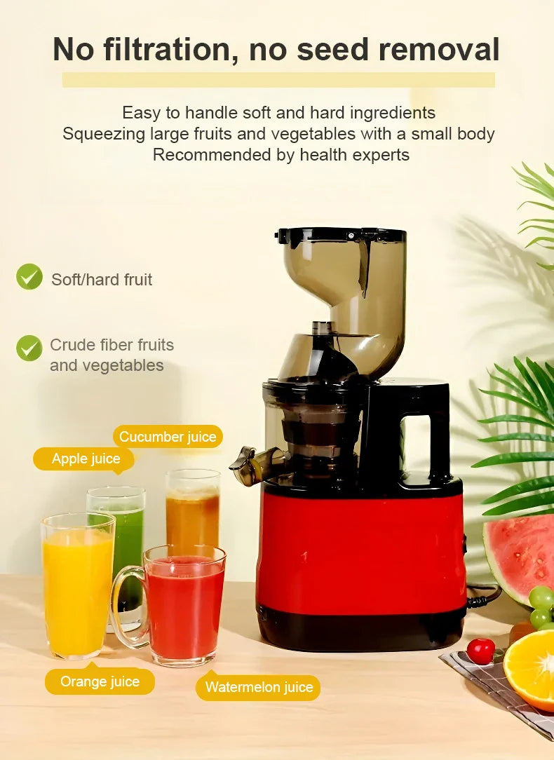 Portable Electric Fruit Juicer — Mini Household Juicer Cup for Fresh Orange & Fruit Juice Separation