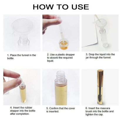 10-Piece Mini Plastic Funnels — Small Funnels for Essential Oil Bottles, Empty Lip Gloss Tubes, Perfume Bottles