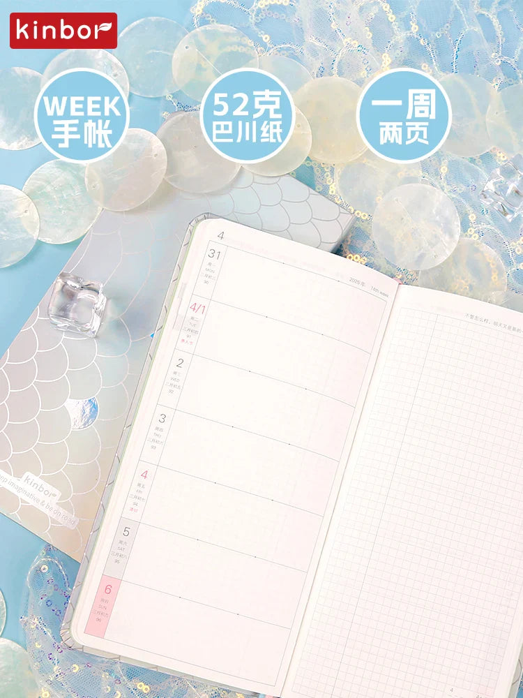 Kinbor 2025 Weekly Planner – Two Pages per Week Schedule Book for Time Management & Daily Efficiency