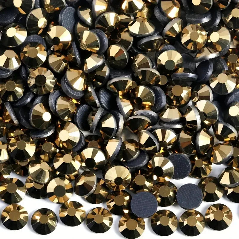 Bobohoo HotFix Crystal Rhinestones SS6-SS30 – Glitter Iron-On Strass Gems for Clothing, Dresses & DIY Crafts