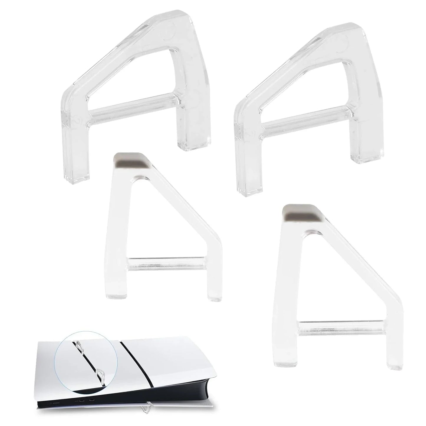 Horizontal Bracket Stand for PS5 Slim & Pro – Cooling Feet Holder for Disc & Digital Edition Console