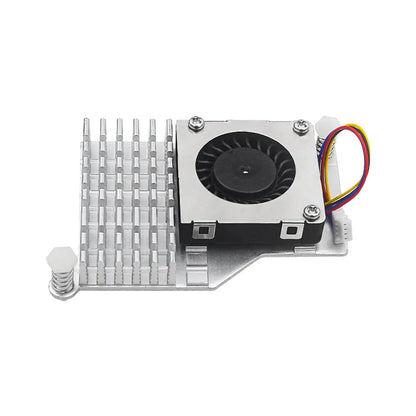 Raspberry Pi 5 Active Cooler — Aluminum Heatsink with PWM Adjustable Fan, Black/Silver/Blue Cooling Radiator for Pi 5