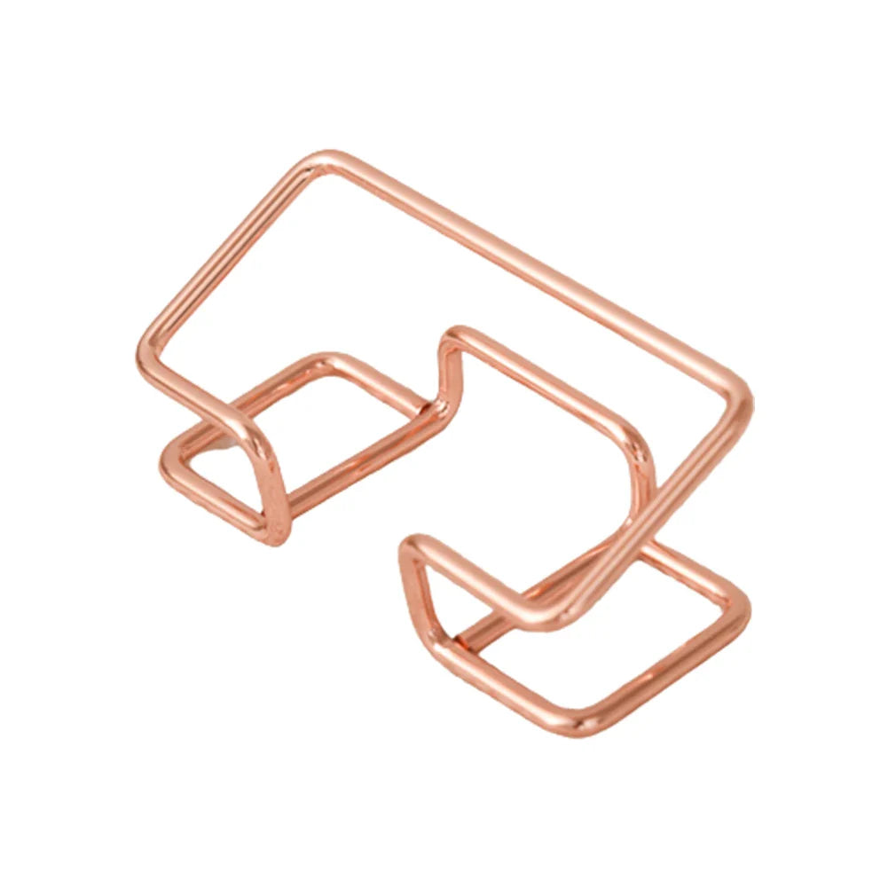 New Desktop Metal Business Card Holder – Modern Fashion Display Stand for Home & Office