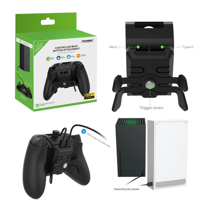 DOBE Back Button Attachment for Xbox One & Series S/X – Replacement Controller Paddle with Type-C Cable