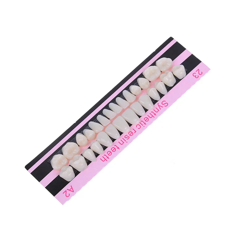 Ultra-Thin Resin Dental Veneers — Temporary Upper & Lower Teeth Whitening Veneer, Shade A2 (#23)
