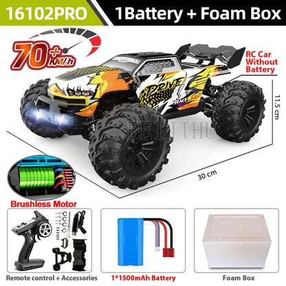 1:14 95KM/H Brushless RC Car – Professional 4WD Electric High-Speed Off-Road Drift Toy for Kids, VS WLtoys 144010