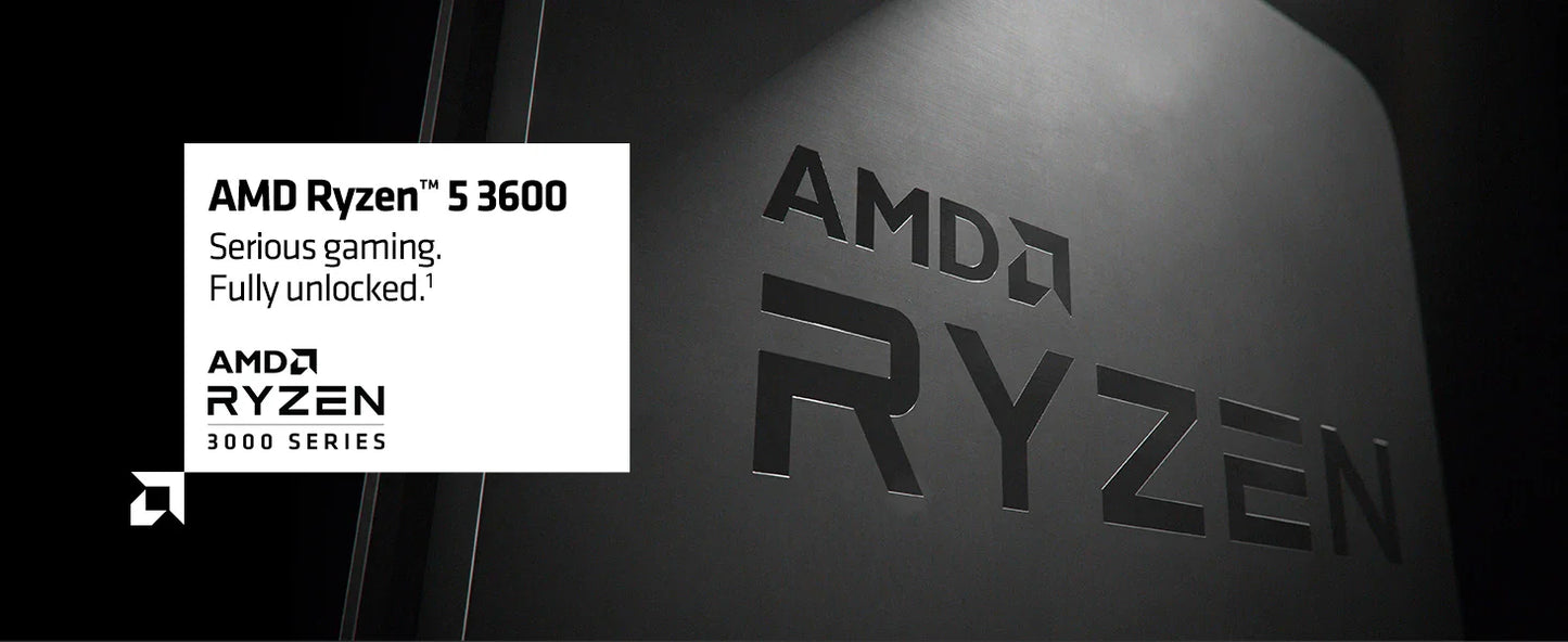 AMD Ryzen 5 3600 – Used 3.6GHz Zen 2 Gaming CPU, 6-Core 12-Thread, 65W L3=32MB, Socket AM4