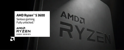 AMD Ryzen 5 3600 – Used 3.6GHz Zen 2 Gaming CPU, 6-Core 12-Thread, 65W L3=32MB, Socket AM4